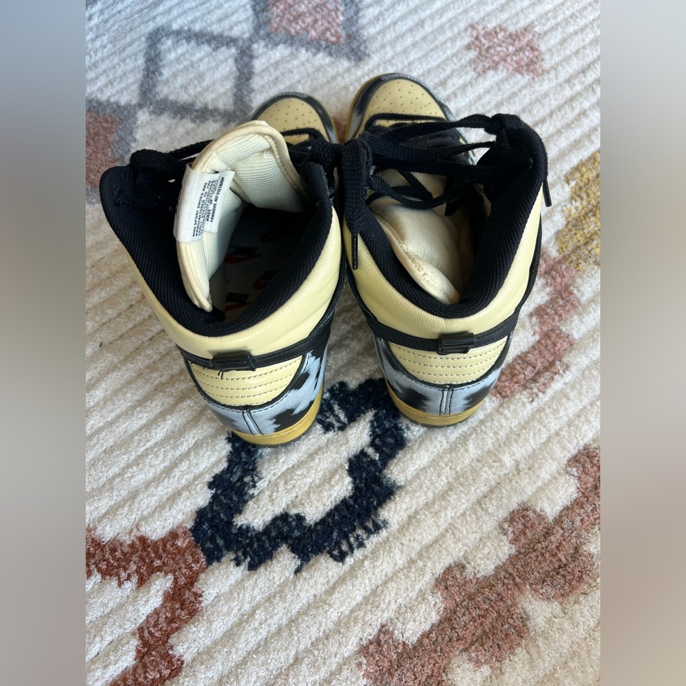 Nike DUNK HIGH 1985 SP - "BLACK ACID WASH" Sneakers - Size 9.5 - Picture 8 of 14